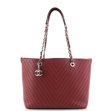 Chanel Shopping Tote Perforated Caviar Small