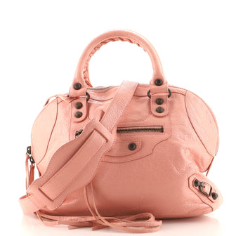 Balenciaga Classic Studs Bowling Bag Leather Mini