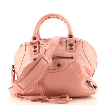 Balenciaga Classic Studs Bowling Bag Leather Mini