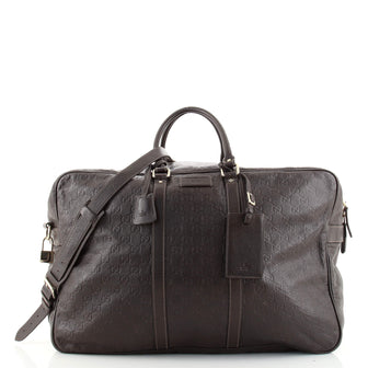 Gucci Convertible Briefcase Guccissima Leather XL
