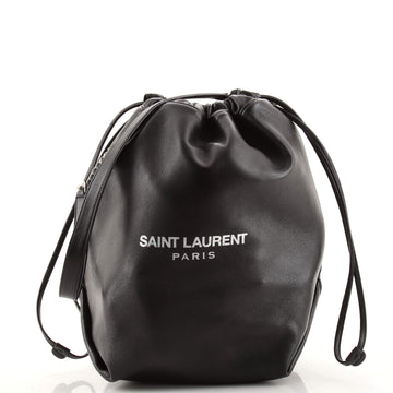 Saint Laurent Teddy Bucket Bag Leather Large