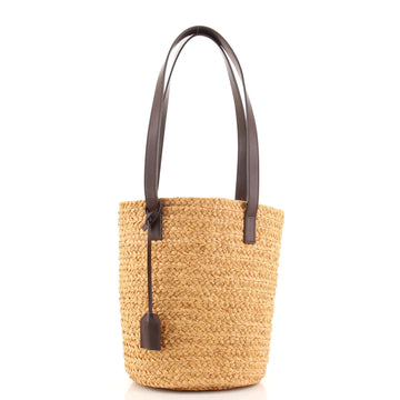 Saint Laurent Panier Basket Shopper Raffia Small