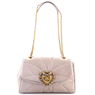Dolce & Gabbana Devotion Crossbody Bag Quilted Leather Large