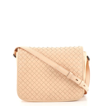 Bottega Veneta Flap Crossbody Bag Intrecciato Nappa Small