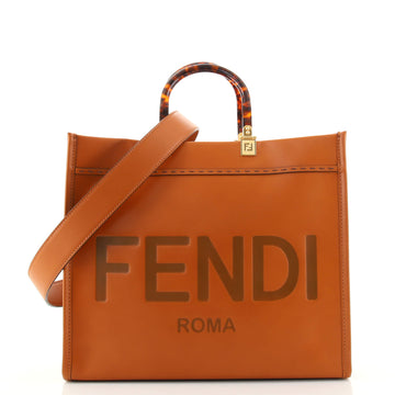 Fendi Sunshine Shopper Tote Leather Medium