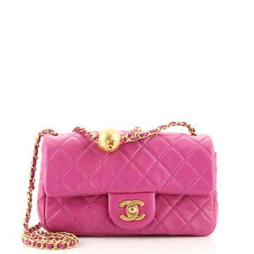 Chanel Pearl Crush Flap Bag Quilted Lambskin Mini