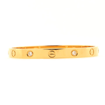 Cartier Love 4 Diamond Bracelet 18K Yellow Gold with Diamonds