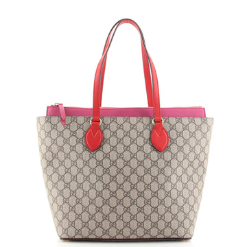 Gucci Linea A Zip Tote GG Coated Canvas Medium