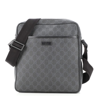 Gucci Front Pocket Messenger Bag GG Coated Canvas Small