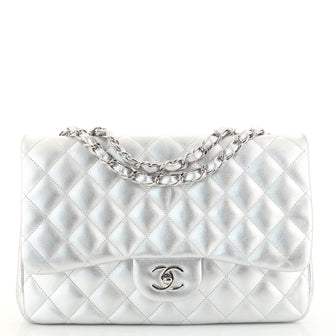 Chanel Classic Single Flap Bag Quilted Lambskin Jumbo