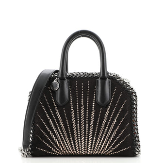Stella McCartney Falabella Box Top Handle Bag Embellished Faux Suede Mini