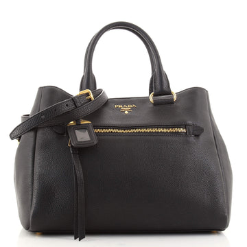 Prada Front Pocket Convertible Tote Vitello Daino Small