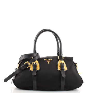 Prada Convertible Belted Satchel Tessuto with Leather Large
