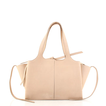 Celine Tri-Fold Shoulder Bag Grained Calfskin Small