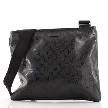 Gucci Zip Top Messenger Bag GG Imprime Medium