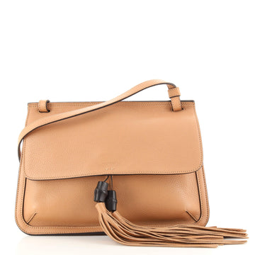 Gucci Bamboo Daily Flap Bag Leather