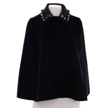 Fendi Women's Cape Wool with Studded Leather