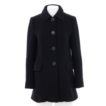 Prada Women's Collar Buttoned Coat Wool Blend