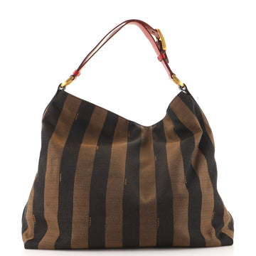 Fendi Hobo Pequin Canvas Large