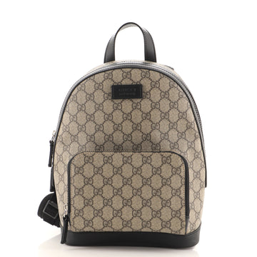 Gucci Zip Pocket Backpack GG Coated Canvas Small