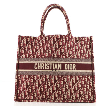 Christian Dior Book Tote Oblique Canvas Large