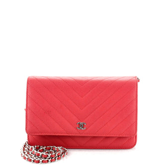 Chanel Wallet on Chain Chevron Caviar