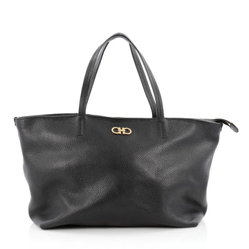 Salvatore Ferragamo Bice Tote Leather Black