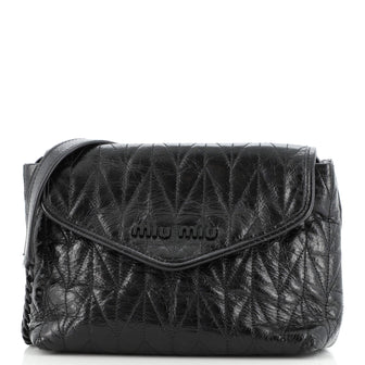 Miu Miu Envelope Flap Bag Quilted Leather Small