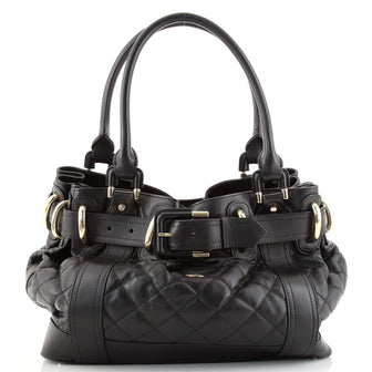 Burberry Beaton Bag Quilted Leather Large