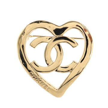 Chanel Coco In Love Heart CC Brooch Metal