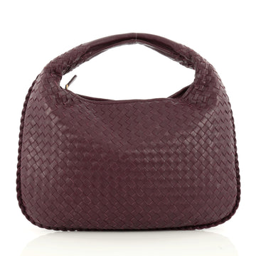 Bottega Veneta Veneta Hobo Intrecciato Nappa Medium Purple