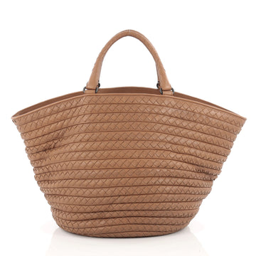 Bottega Veneta Braided Open Spiral Tote Intrecciato Nappa Medium