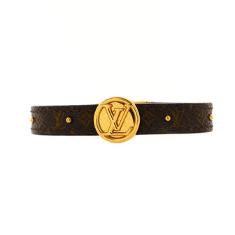 Louis Vuitton LV Circle Reversible Bracelet Monogram Canvas and Leather