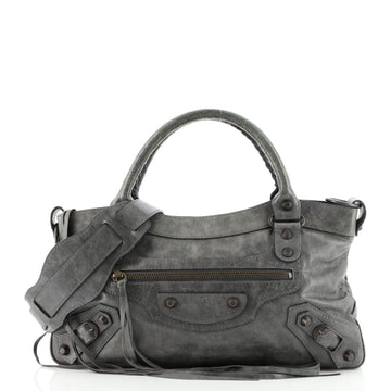Balenciaga First Classic Studs Bag Leather