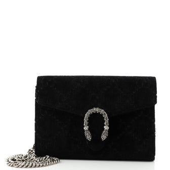 Gucci Dionysus Chain Wallet GG Velvet Small