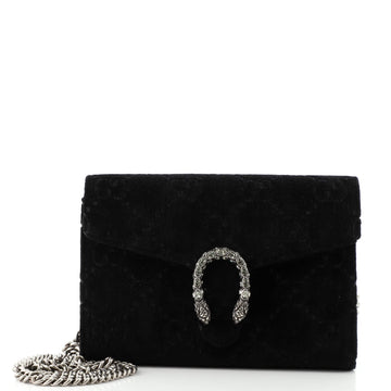 Gucci Dionysus Chain Wallet GG Velvet Small