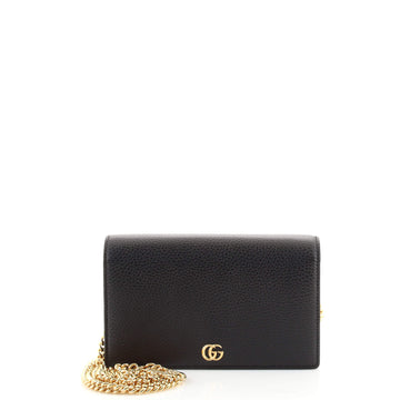 Gucci Petite GG Marmont Chain Wallet Leather Mini