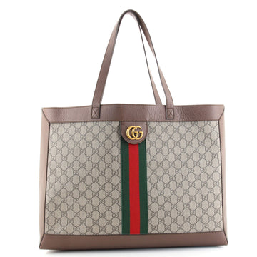 Gucci Ophidia Soft Open Tote GG Coated Canvas East West