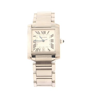 Cartier Tank Francaise Men's Automatic Watch Stainless Steel 28
