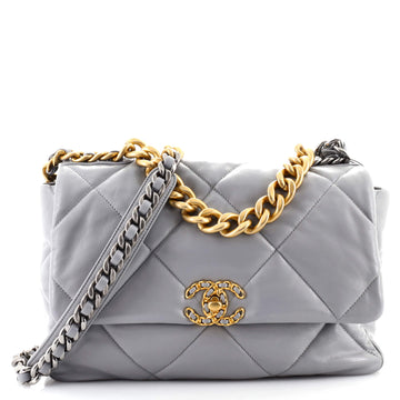 Chanel 19 Flap Bag Quilted Lambskin Large