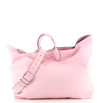 Salvatore Ferragamo Studio Soft Travel Tote Leather Large