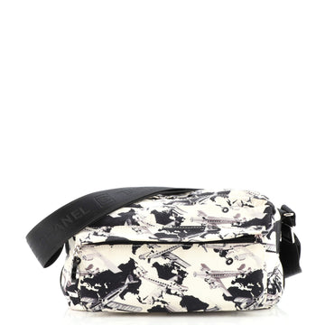 Chanel Coco Airplanes Reporter Bag Printed Canvas Medium