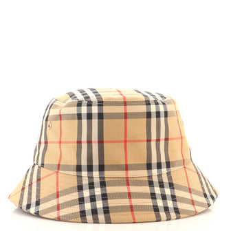 Burberry Bucket Hat Vintage Check Canvas