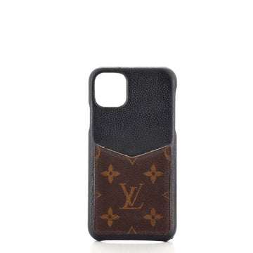 Louis Vuitton Bumper Case Leather with Monogram Canvas iPhone 11 Pro Max