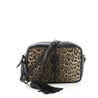 Saint Laurent Lou Camera Bag Glitter Jacquard and Leather Small