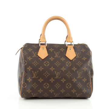 Louis Vuitton Speedy Handbag Monogram Canvas 25 Brown