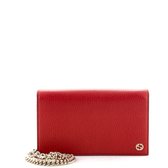 Gucci Betty Chain Wallet (Outlet) Leather