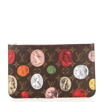 Louis Vuitton Neverfull Pochette Limited Edition Fornasetti Cameo Monogram Canvas Large
