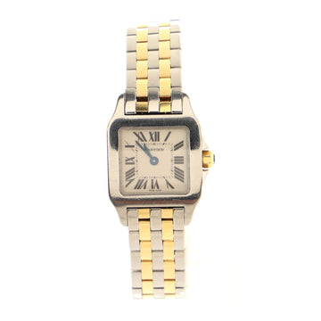 Cartier Santos Demoiselle Quartz Watch Stainless Steel and Yellow Gold 20