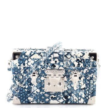 Louis Vuitton Petite Malle Handbag Python